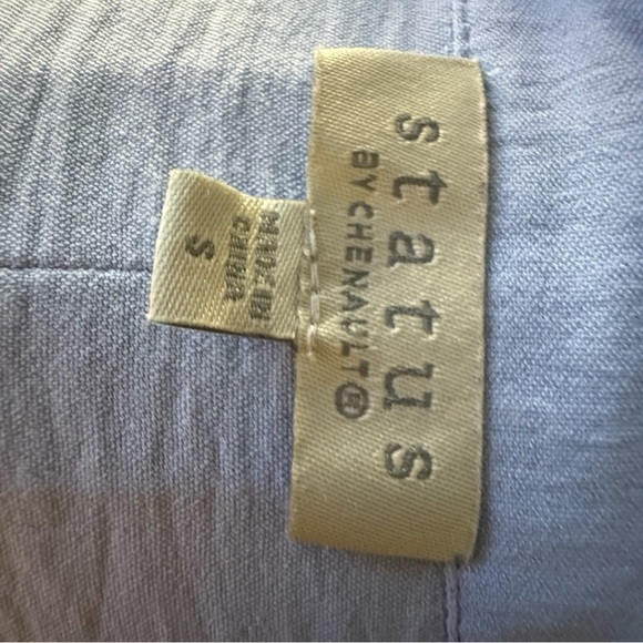 Sky Blue Women's Button-Down Shirt - Picture 4 of 4